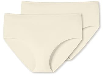 Schiesser Uncover Damen Midislip 2-Pack - Off-White - Größe L