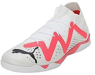 PUMA Herren Future Match It Fussballschuh, Weiß Schwarz Fire Orchid, 44.5 EU