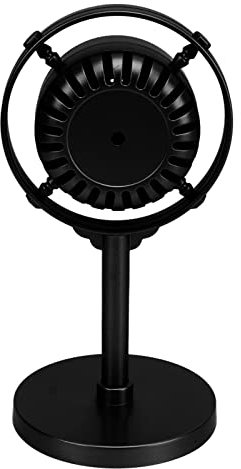 Microphone Prop Model, Retro Microphone Prop Classic Old Style Decoration for Party Shooting (Black)