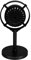 Microphone Prop Model, Retro Microphone Prop Classic Old Style Decoration for Party Shooting (Black)