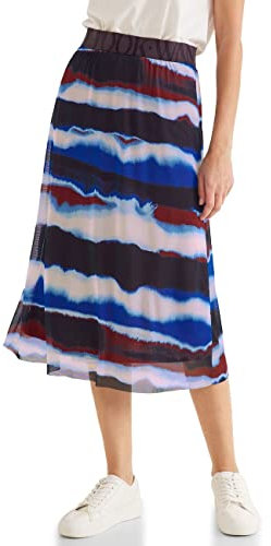 Street One Damen Midi Meshrock mit Print