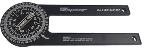 SUIOPPYUW Troncatrice universale portatile in lega con goniometro dotato di bilance digitali Strumento di misurazione accurato del misuratore dell'angolo
