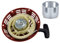 Viviance Kit de recul de démarreur rouge compatible avec Honda GX120 GX160 GX168 GX200 4HP 5.5HP 6.5HP moteur de remplacement tondeuse à gazon