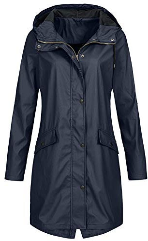 Cocila Giacca Donna Elegante Sportivo Militare Blu XL L