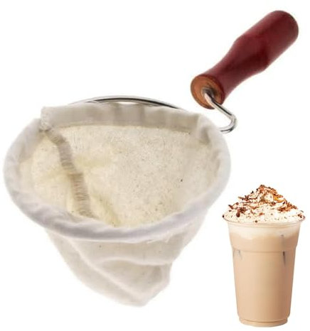 paño para goteros de café, colador de café de tela,Colador de filtro de café - Calcetín reutilizable hecho a mano del café del bolso del filtro del paño de la franela del café del filtro de