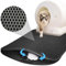 Tapis De Litière Pour Chat,Tapis De Litière Noir,Tapis De Litière,Tapis Litière Chat Double Couche Pliable,Tapis De Toilette Pour Chat,Tapis De Litière Pour Chat Imperméable Et Facile à Nettoyer