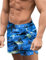 COOFANDY Herren-Badehose, schnelltrocknend, Board-Shorts, Bademode, Badeanzug, Palme blau, M