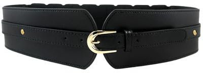 Gürtel Damen Dekorativen Taillengürtel Damen Gürtel Damen Schmaler Ledergürtel Damen Taillengürtel Gürtel Mode Gürte Dupes für Kleider Hosen Jeans, Geschenke für Frauen (Schwarz)