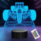 OkiyiD F1 Geschenke für Jungen Männer, Formel 1 Rennwagen 3D Illusion Lampe Roadster Nachtlicht für Kinder Jungen Schlafzimmer Dekor, 16 Farben wechselnde Beleuchtung Lampe mit Fernbedienung