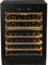 LichtLuxus Weinkühlschrank 2 Zonen für 71 Flaschen, Einbaugerät mit Kühlung 5–20 ºC, Leise 37 dB, Touch-Steuerung, Glastür, 59.5×57.5×82 cm, Schwarz