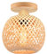 DLGLOLIN Plafonnier Rétro en Bambou Cage Tissage Lustre en bambou Lampe de plafond Vintage Luminaire Plafonnier pour Chambre Restaurant Cuisine Café