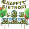 Stoviglie per Feste Dinosauri, 61 PCS Piatti Festa Compleanno Dinosauri, Stoviglie per Feste a Dinosauro Tema, Stoviglie per La Festa di Compleanno per Bambini (Verde scuro)