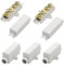 GOIYZTTR 5 Pezzi Connettore Filo Conduttore In Ottone Doppia Vite Guscio ABS Morsettiera 1000V 100A 2,5 Fino a 16 mm² Per il cablaggio