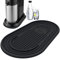 Kamehame Abtropfmatte Silikon Unterlage Kompatibel mit Soda Stream Duo Silikonmatte Abtropfschale Zubehör Tropfmatte, Wassersprudler Wasserdicht und rutschfest, Schwarz