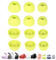 Aginkgo Replacement Ear Tips for Beats Fit Pro, Beats Studio Buds+, Beats Studio Buds, Beats Solo Buds Silicone Earbuds Washable Noise Isolation, Fit in The Charging Case, 6 Pairs S/M/L, Volt Yellow