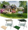 Outdoor Swing Chair, 3 Seater Hammock Bench with Adjustable Canopy, Cushioned Seat, Heavy Duty Steel Frame, Padded Seat for Garden and Patio, Comfortable Relaxation Solution
