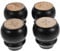 SHINEOFI 4pcs Solid Wood Furniture Legs Sturdy Black Legs for Sofa Armchair and Cabinet Durable Hardwood Support Feet with Pads for Floor Protection