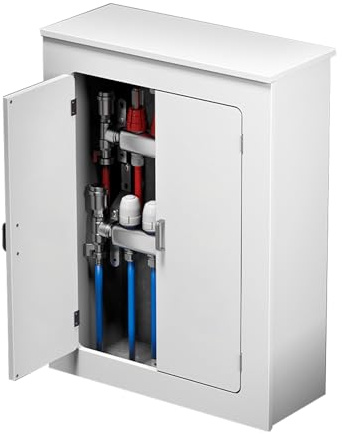 CMYAOYC Radiator Covers, White Modern Radiator Cover Heating Storage Shelf Organizer, Easy to Assemble, for Old Radiator/Bathroom/Living Room/Bedroom(60x80x20cm)