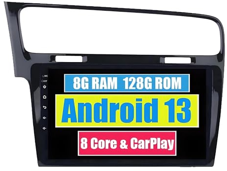 Pantalla de CarPlay Navegador GPS para Coche para Volkswagen para Golf 7 (2013-2017) con Multimedia, Android y Bluetooth(For Left Hand Drive)