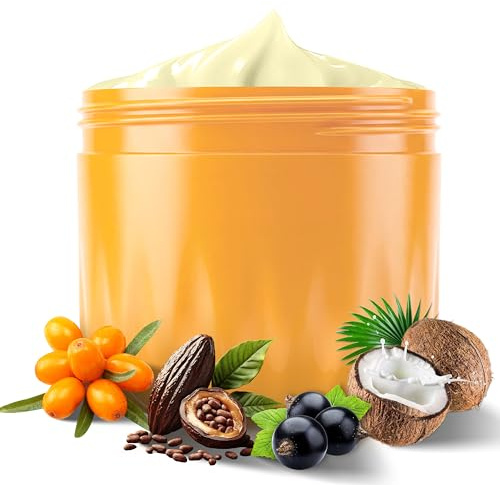 OUKEYA Crema Rassodante e Rassodante per Glutei 300g | Crema Corpo Brasiliana con Guaranà e Cupuaçu | Anti-Cellulite Intensiva con Squalano e Acido Ialuronico | Texture Fondente Non Grassa