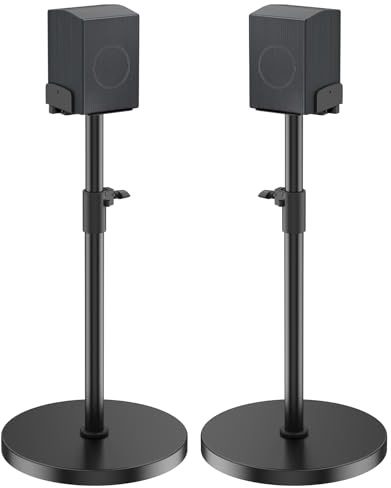 Support au Sol pour Enceintes arrière Samsung, Hauteur réglable de 85 à 103 cm, Support pour Enceintes Surround Compatible avec Les modèles Samsung HW-Q990H/Q990F/Q990D/Q990C/Q930H/Q930F