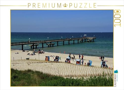Puzzle · Strand und Seebrücke des Ostseebades Rerik | Badeidylle pur · 1000 Teile · Lege-Größe 64 × 48 cm · CALVENDO Puzzle