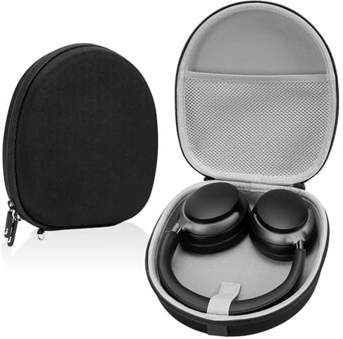 Linkidea Headphones Carrying Case Compatible with Bose QC Ultra/45/35 II, 700, AE2w, SoundLink, SoundTrue, Protective Hard Shell Travel Bag with Cable, Charger Storage (Black)