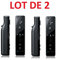 2 X Télécommande Wiimote pour Nintendo Wii et Wii U - Noir