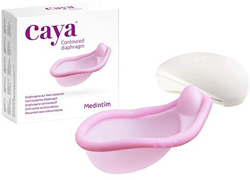 Caya Diaphragma - hormonfreie und ökonomische Verhütung - 2 Jahre wiederverwendbar - latexfrei - 2 Stück