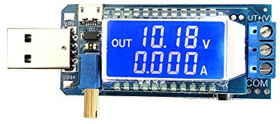 iHaospace DC-DC USB Step UP/Down Power Supply Module Adjustable Boost Buck Converter with Display 3.5V-12V to 1.2V-24V