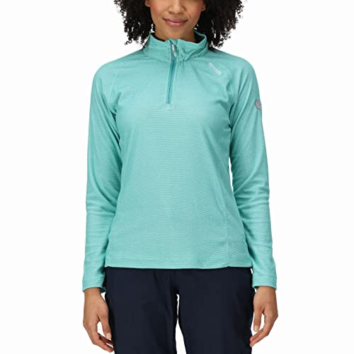 Regatta Womens Montes Lightweight 1/2 Zip Fleece Pullover - Turquoise - 18