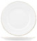 SWEET HOME Assiette de Fruits en Porcelaine Blanche avec Fil d'or cod.TP00710AU cm 2,5h diam.21 by Varotto & Co.