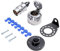 TAEUYYM Anhänger Metall Stecker Steckdose 7 Polig und Metall Montagehalterungssatz, 12V Wasserdicht Anhänger Stecker Steckdose Mit Wasserdichtes Gummipad, Für Anhänger LKW RV KFZ(Aluminiumlegierung)