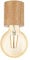 EGLO Deckenleuchte Turialdo, 1 flammige Aufbauleuchte Industrial, Vintage, aus Holz und Stahl, Deckenlampe in Natur, Schwarz, Aufbaulampe mit E27 Fassung