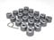 Partsdealers Round Type Wheel Nut Covers for VW Arteon Beetle Caddy Golf Jetta Polo Passat Scirocco Skoda Tiguan T-Cross T-Roc (Glossy Alloy Grey 16+4)