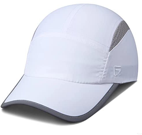 GADIEMKENSD Womens Hats Baseball Cap UPF 50+ Sun Quick Dry Lightweight Breathable Reflective Trucker Hat Outdoor Hiking Fishing Run Golf Sports A Dad Mesh Hats Running Hat Ponytail for Women White M/L
