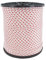 GREENSTAR - Corde De Lanceur - Diamètre 5mm - Haute Qualité - Pour Tondeuse, Débroussailleuse, Tronçonneuse & Plus - En Polyamide Blanche - Liseré Rouge - Rouleau De 100m