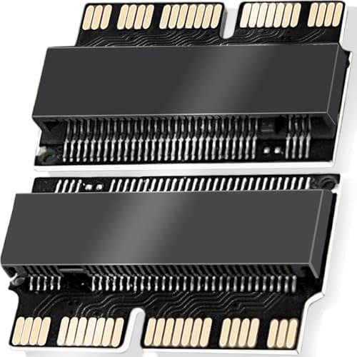 Xiatiaosann Carte Adaptateur de Disque Dur pour Convertisseur D'adaptateur SSD à NVME pour Macbook 2013-2017 2014 2015, remplacement SSD M.2 PCI-e NVME, 2 Pièces