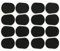 DRERIO 16 STÜCKE Saxophon-Mundstückpolster Klarinetten-Mundstückkissen Alt-Tenor-Saxophon-Mundstück-Patches Schwarze Kissen 0,8 mm dick für Anfänger, Musiker, Saxophone und Klarinetten