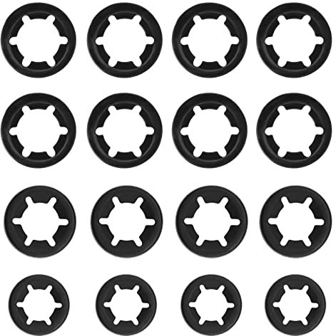 Be In Your Mind 30PCS Internal Tooth Washers Compatible with Mac Allister Lawn Mower Quick Speed Locking Washers Push On Speed Clips Fasteners 7.5mm 9.5mm 10.5mm