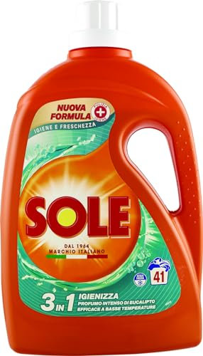 Sole Waschmittel Hygiene und Frische 41 Waschgänge, Hygieneformel, Flüssigwaschmittel Hygiene und Frische entfernt Flecken bei niedrigen Temperaturen