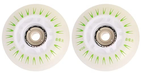 INOOMP 2st Räder Beleuchten Räder Für Schlittschuhe Leuchtende Leuchträder Beleuchtete Rollschuhräder Pu Blinkende Räder Blinkende Schlittschuhräder Outdoor-Skate-räder Schmücken Rad