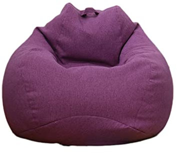 Highdi Pouf Poltrona Sacco Bambini & Adulti Bean Bag Fodera per Sacco di Fagioli per Decorazione della Soggiorno Camera Giardino Salotto Balcone, Senza Ripieno (Viola,100x120cm)