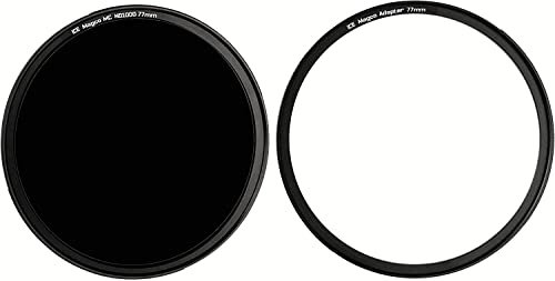 ICE Magco ND1000 Graufilter, 77 mm, MC Slim, magnetisch, 10 Stops, ND-Graufilter, optisches Glas, inkl. Adapter
