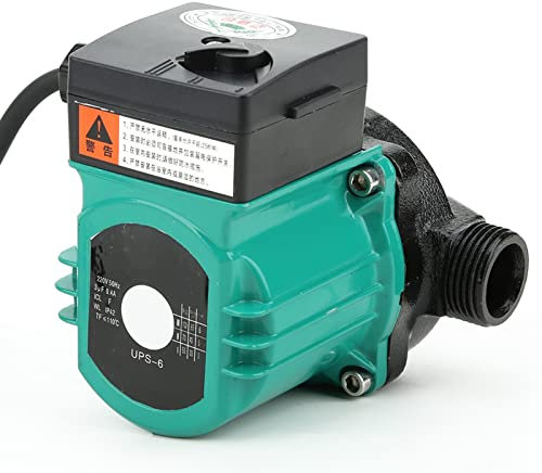 220 V 100 W Warmwasser-Umwälzpumpe, Extrem Leise Automatische Start-Umwälzpumpe, NPT 3/4 Zoll Messingbeschläge, Rohrleitungs-Dosenpumpe mit Edelstahlkopf, 3-Gang-Steuerung für