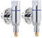 Angoily 2st Waschmaschine Wasserhahn Eckventile Drehen Eckabsperrventile Absperrventile Mit Vierteldrehung Mini-wasserhahn Wasserventile Bad Wasseranteil Rostfreier Stahl Wasserrohr