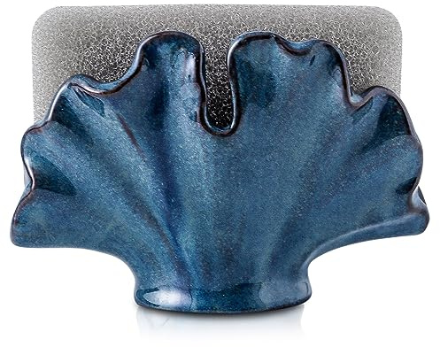 Uiddo Ceramic Sponge Holder,Sponge Holder for Kitchen Sink
