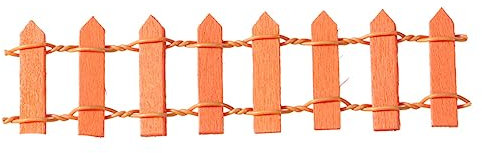 Yardwe Borde De La Cerca De Piquete Cerca De La Decoración De Navidad Valla para Perros Decoración De Vallas De Madera Minivalla De Madera Mini Valla para Jardín Delantero Hada Bambú