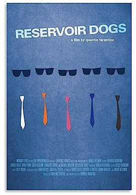 ELedvb Reservoir Dog Filmposter Kunstleinwand Poster Dekorative Malerei Leinwand Wandposter und Kunstdruck Modern Familie Schlafzimmer Dekor Poster 60 x 90 cm