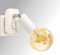 Trango 11-061A Steckerleuchte inkl. 1x 4 Watt 2500K Gold warmweiß E27 LED Leuchtmittel in Weiß matt *ANNA* Wandleuchte, Leselampe, Nachtlicht, Wandlampe, Küchenlampe, Steckerlampe